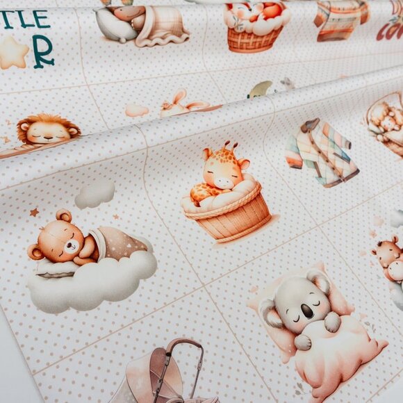 Multicolor Cotton Charm Pack & Panel for Quilts, Kids' Games - 42 Unique Beige/C - Picture 3 of 6